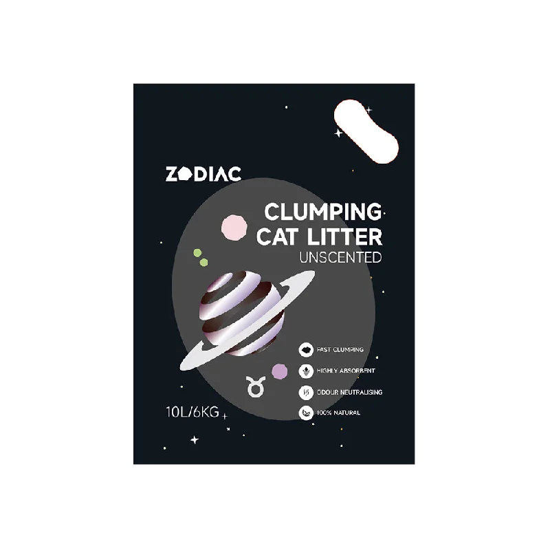 ZODIAC Clumping Cat Litter - Unscented 10L