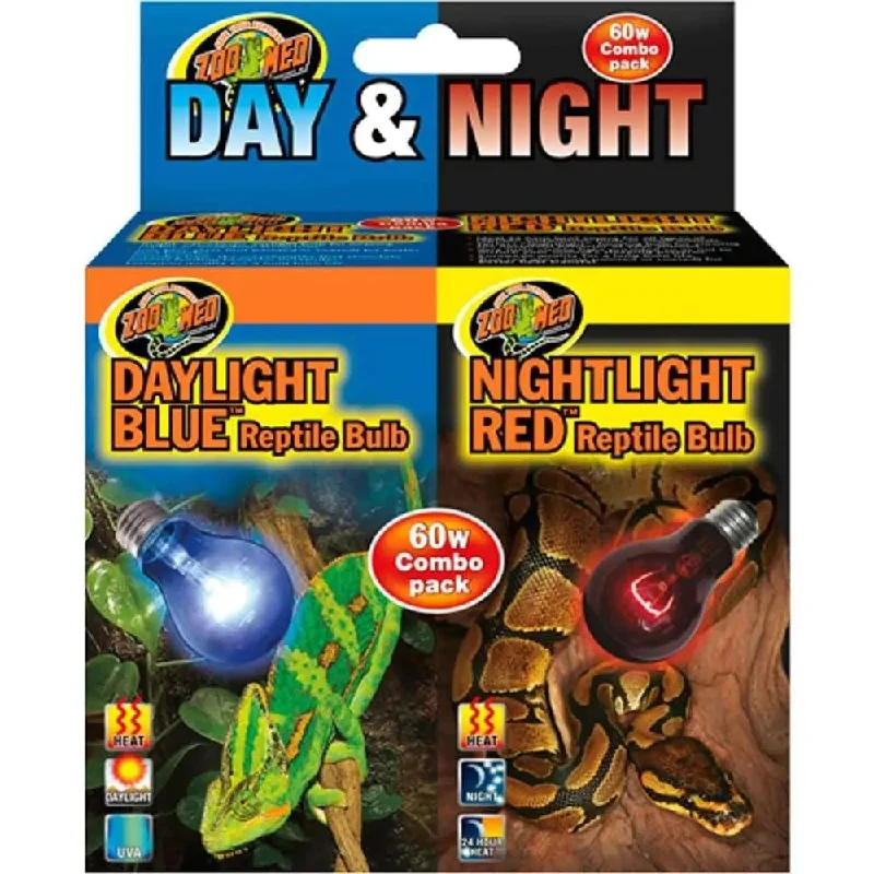 Zoo Med Day & Night Reptile Bulbs Combo Pack