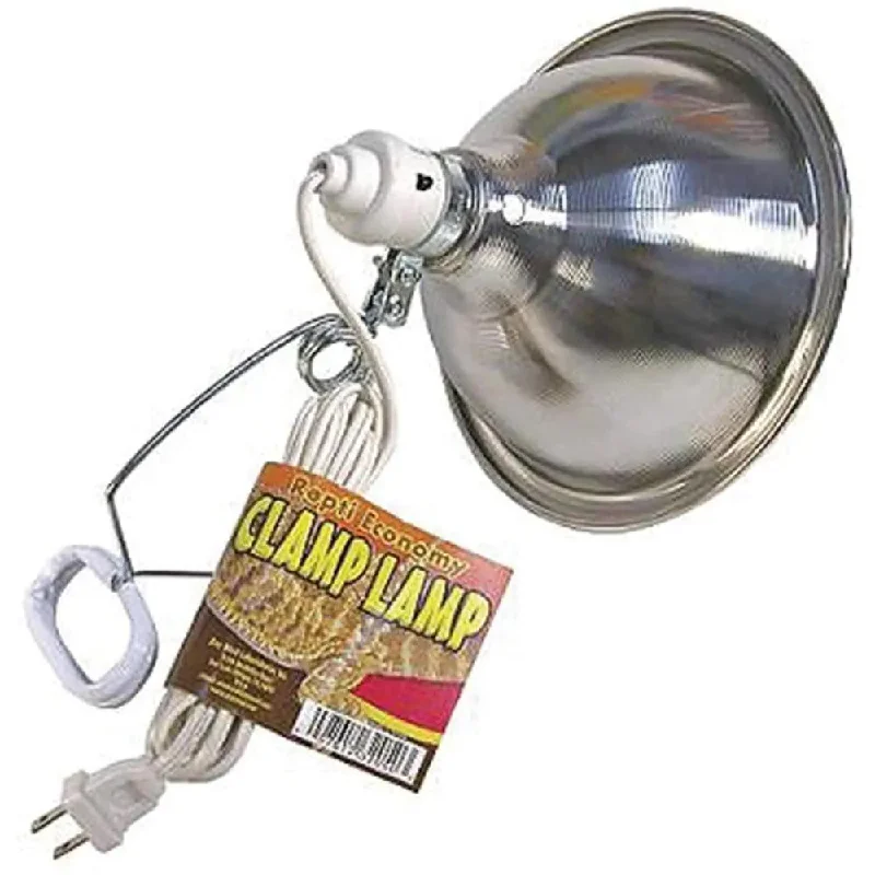 Zoo Med Economy Chrome Clamp Lamp with 8.5 Inch Dome