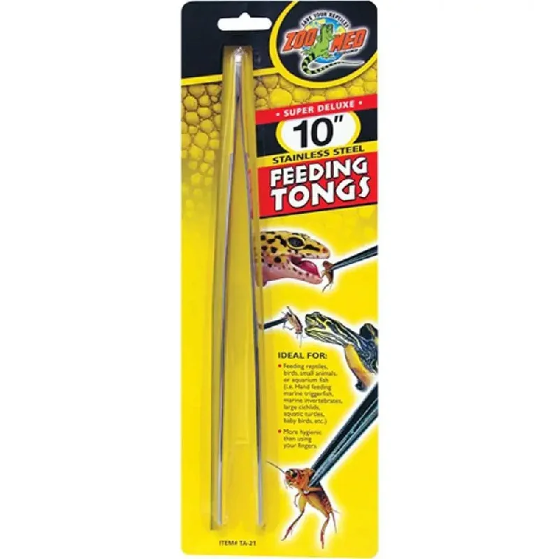 Zoo Med Feeding Tongs - Stainless Steel