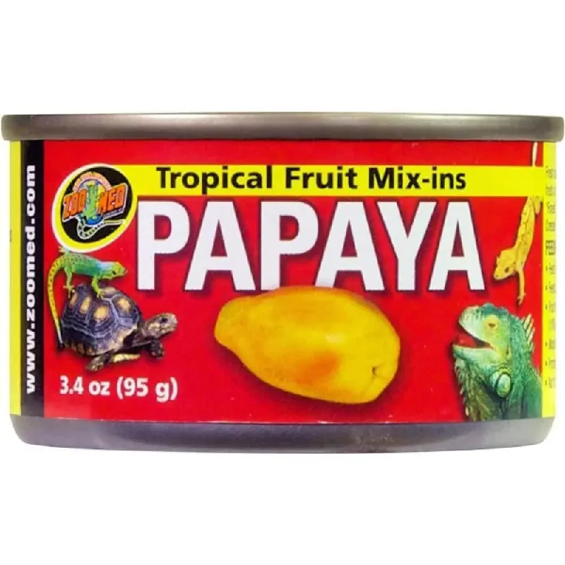 Zoo Med Tropical Fruit Mix-ins Papaya Reptile Food