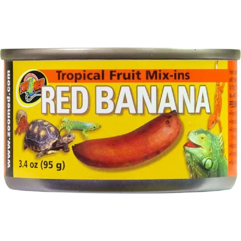 Zoo Med Tropical Fruit Mix-ins Red Banana Turtle Food